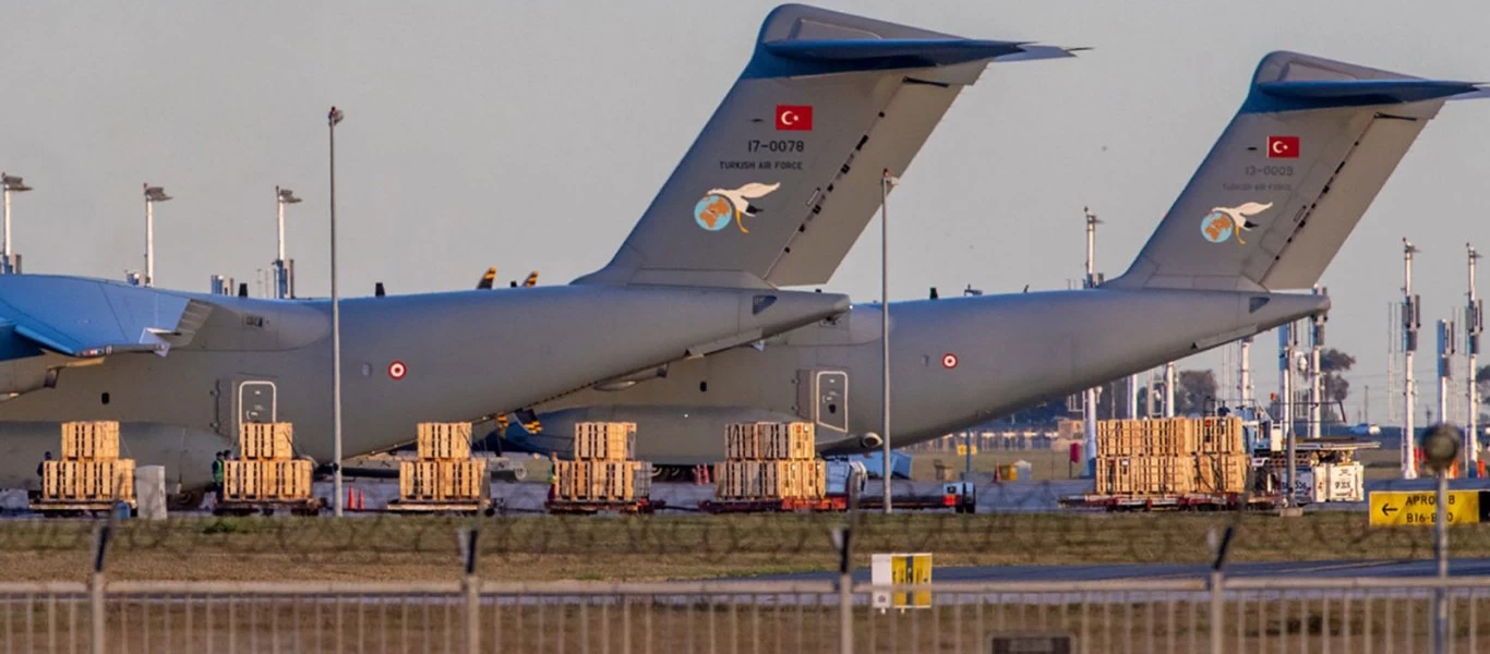 Τουρκική αερογέφυρα με Ν.Αφρική: Στέλνουν «βοήθεια» για τον κορωνοϊό επιστρέφουν με πυρομαχικά για τα FIRTINA!